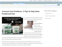 Tablet Screenshot of feetproblems.org